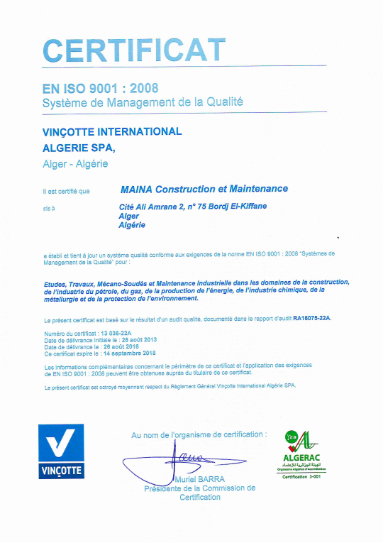 ISO 9001 :2008